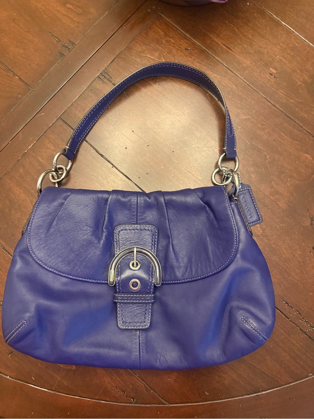 Coach Y2K Leather Purple SoHo shoulder bag Used